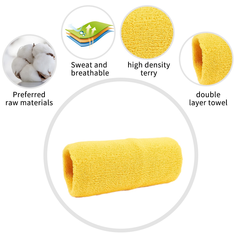 Băng Quấn Bảo Vệ Cổ Tay Bằng Cotton Thấm Hút Mồ Hôi Khi Chơi Thể Thao