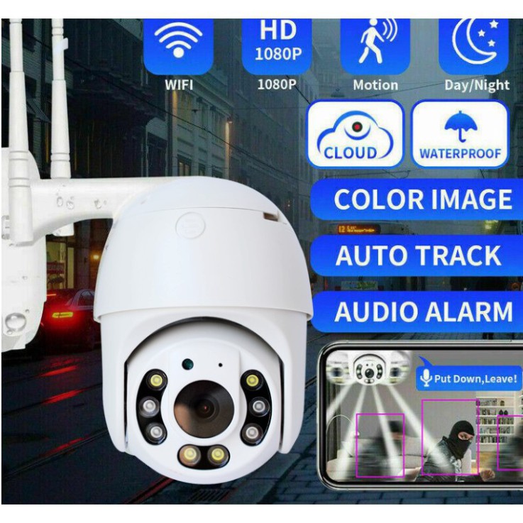 Camera giám sát an ninh ngày/đêm siêu nét, xoay 360 độ, báo động tự động chống trộm từ xa - YOOSEE iCSee07 Full HD 1080p