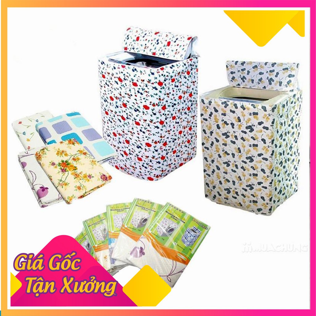 Áo Trùm Máy Giặt Cửa Trên Và Cửa Trước, Dày Dặn, Chống Nước cho máy giặt từ 8Kg trở lên