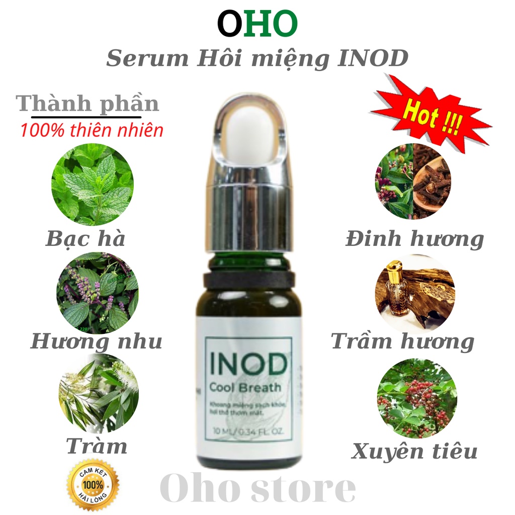 Hôi miệng Huyền Phi, serum Inod, tinh dầu răng miệng khử mùi hôi miệng, hết nhiệt miệng, viêm lợi, chảy máu chân răng