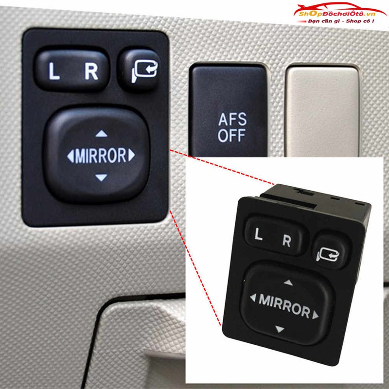 Công tắc điều khiển gập gương chiếu hậu