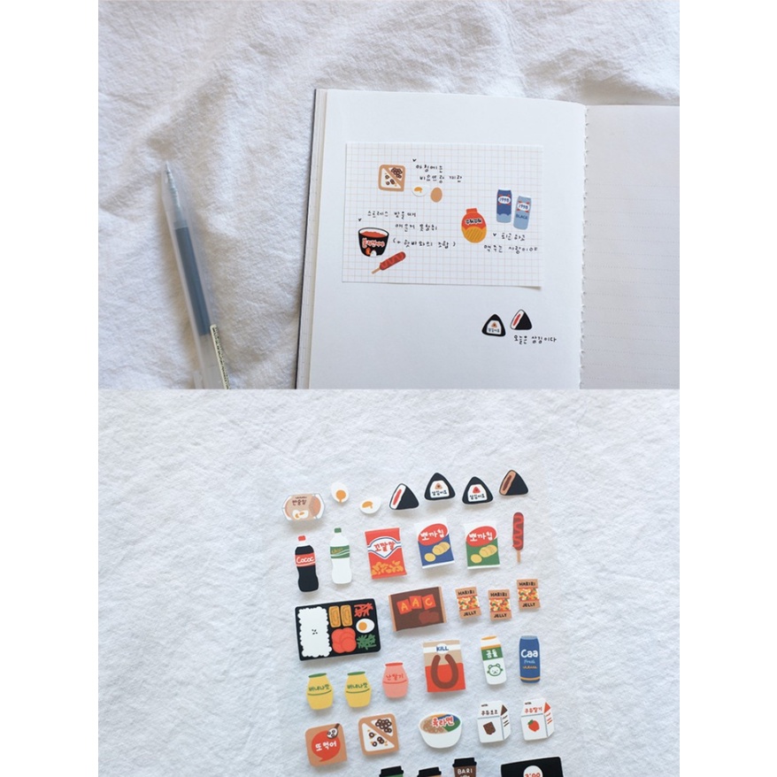 Sticker Nhập Khẩu Hàn Quốc Dán Trang Trí Sổ Tay Nhật Ký Diy