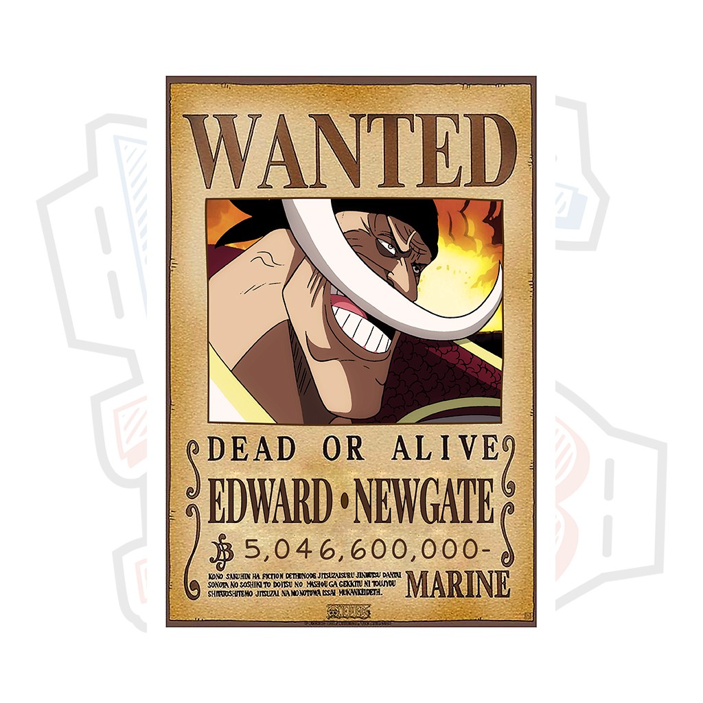 Lịch Sử Giá Poster Truy Nã Tứ Hoàng Râu Trắng Edward Newgate - One Piece  Cập Nhật 5/2023 - Beecost