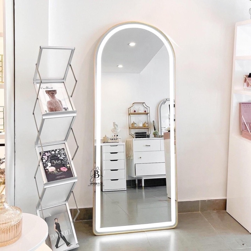 Gương led toàn thân cao cấp chuyên decor shop bán hàng thời trang A19