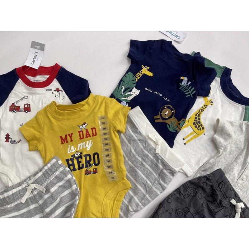 Set body 3 chi tiết Carters bé trai
