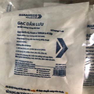Gạc dẫn lưu y tế 0,75cm.bịch 100 cái