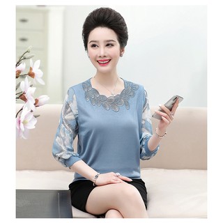 áo len cho người già. co hoa
