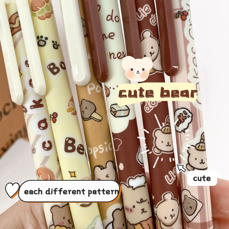 Bút Mực Gel Ngòi 0.5MM Họa Tiết Hoạt Hình Dễ Thương Cho Bé