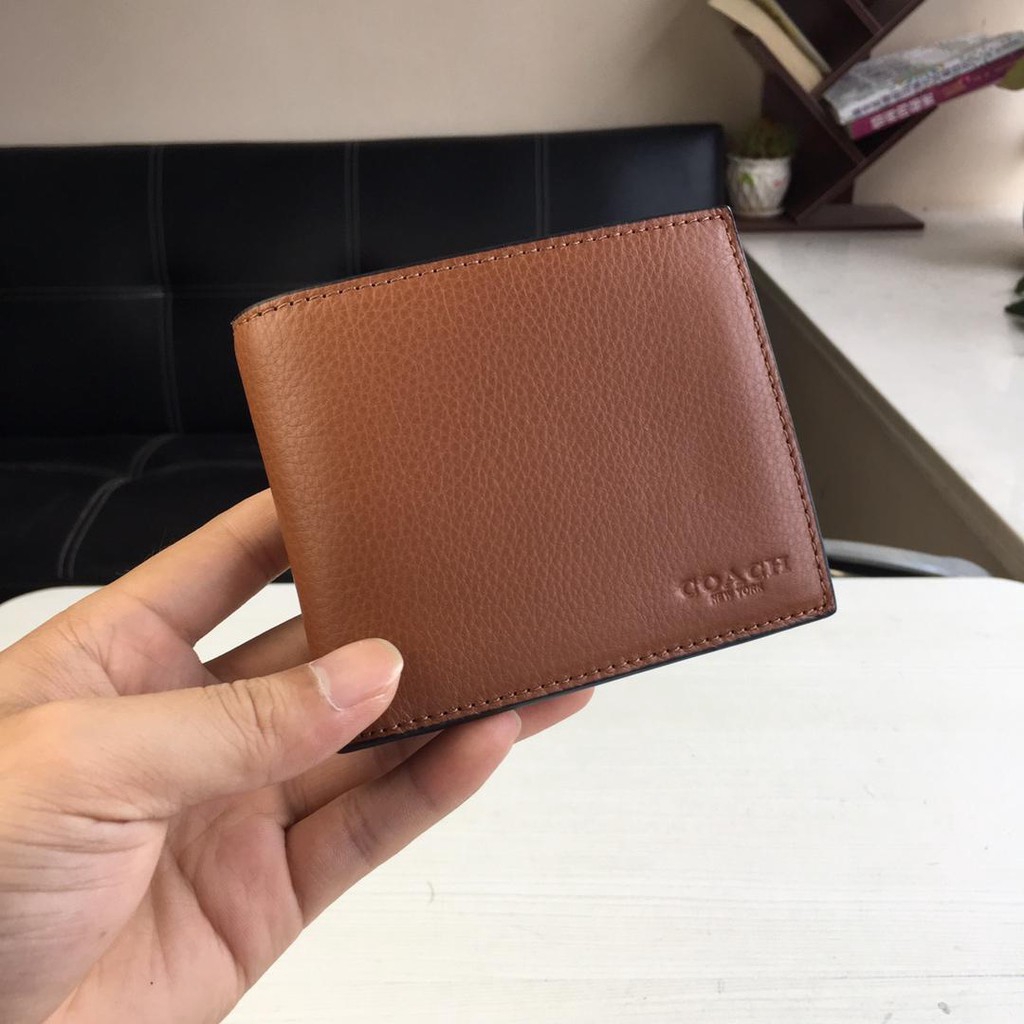 Ví da nam COACH / Ví gấp F74991
