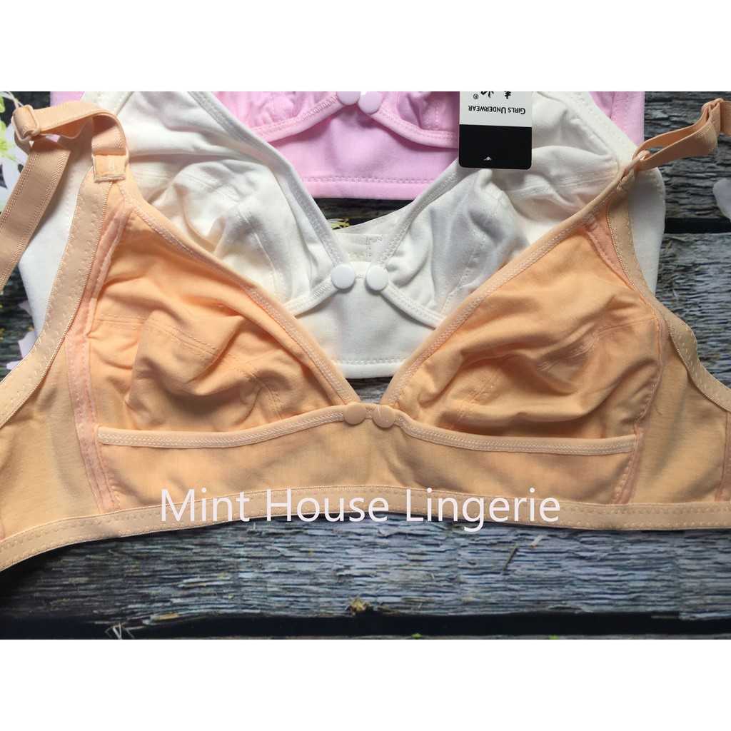 Áo lót cho con bú cotton không gọng, không đệm mút, vô cùng thoải mái thoáng mát