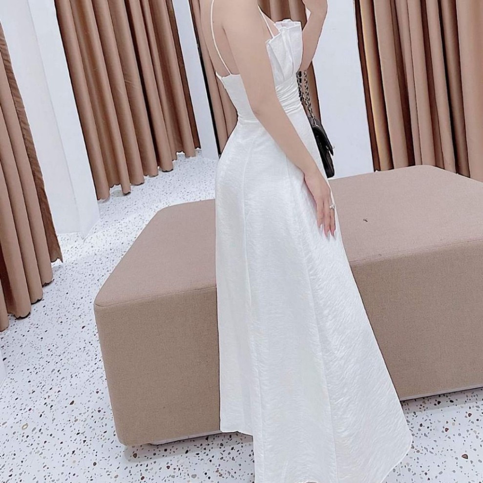 Váy maxi 2 dây xòe dài thiết kế cao cấp dự tiệc trẻ trung xinh xắn HN CLOTHING | BigBuy360 - bigbuy360.vn