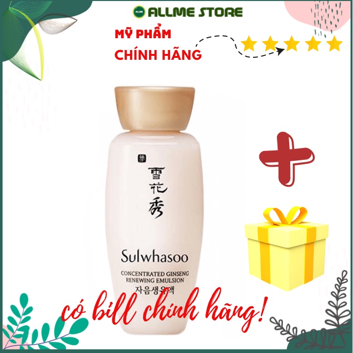 ALLME - Sulwhasoo sữa dưỡng ngăn ngừa lão hóa từ nhân sâm Concentrated Ginseng Renewing Emulsion