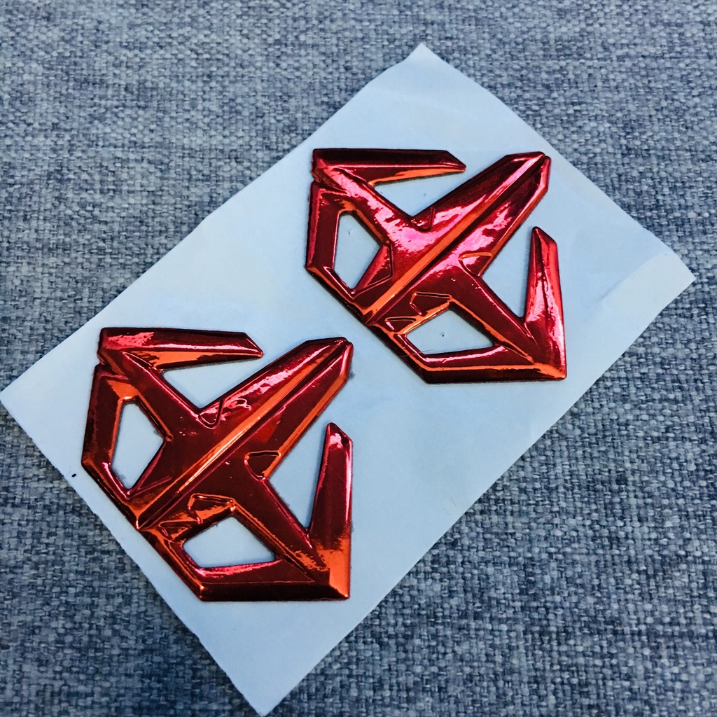 Bộ sưu tập tem LOGO KIM CƯƠNG AIR BLADE, tem huy hiệu KIM CƯƠNG dán xe AIR BLADE các đời nhiều màu lựa chọn