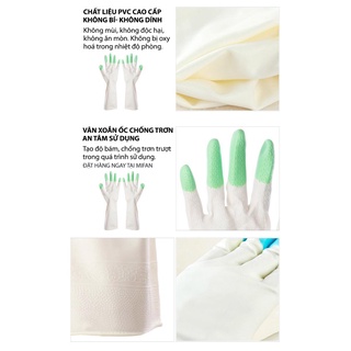 Găng Tay Rửa Chén Bát Pvc Cao Cấp MIFAN - Siêu Dai, Bền Đẹp