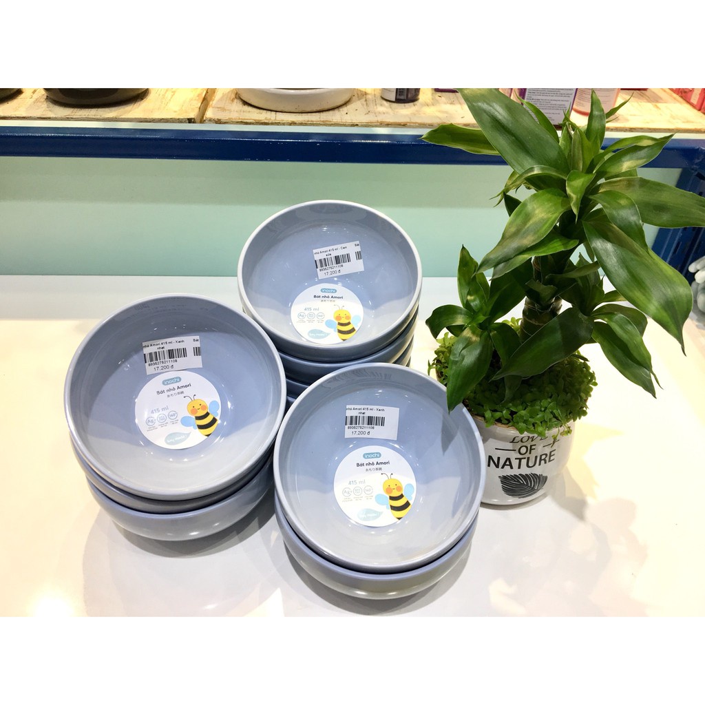 Bát ăn dặm cho bé Amori INOCHI nhỏ 415ml - Nhà Mỡ Mỡ