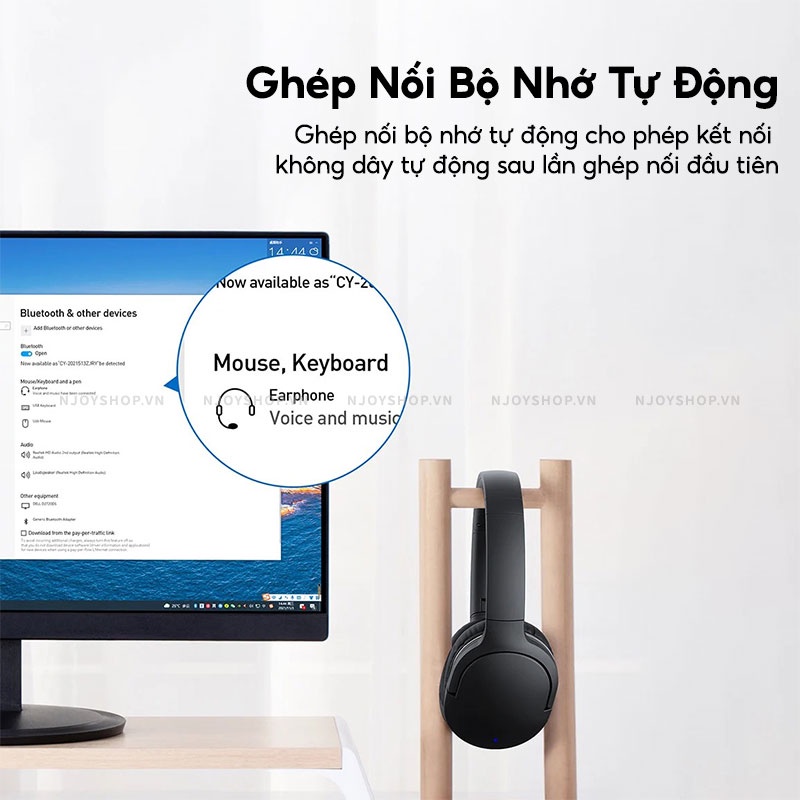 Usb Phát Bluetooth 5.0 BASEUS Wireless Adapter BA04 Kết Nối Không Dây Đèn Led Báo Hiệu Cho Laptop Bàn Phím Chuột