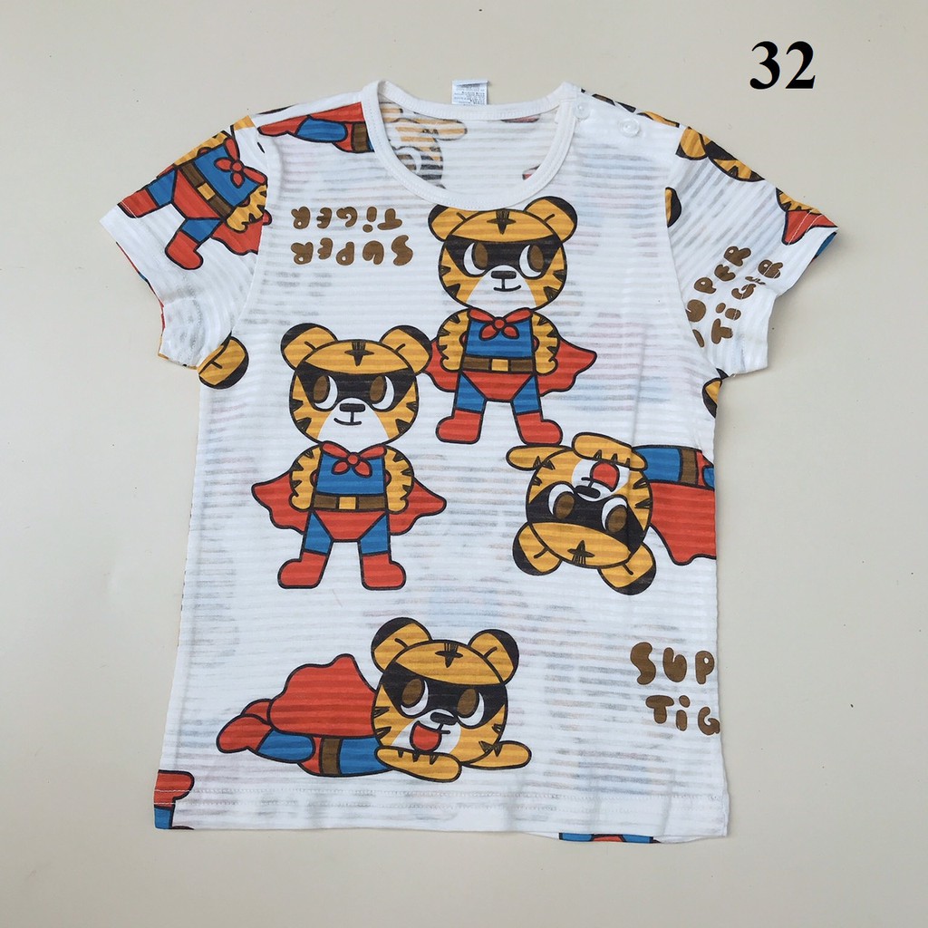 Áo cộc tay cotton giấy / cotton xước May size 140