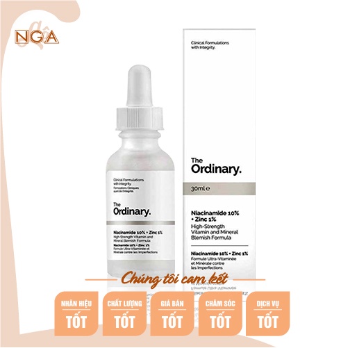 Tinh chất sáng da The ordinary Niacinamide 10% + Zinc 1% -The Ordinary 30 ml