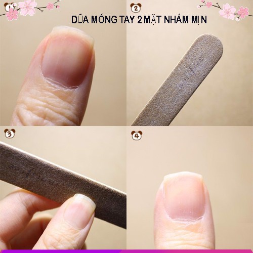 Dũa Móng Tay 2 Mặt Nhám - Mịn Đánh Bóng An Toàn Tiện Lợi ( Loại 1)