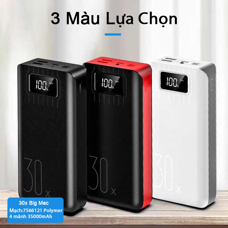 Sạc dự phòng, Pin sạc dự phòng YM175 35000mAh Dung lượng lớn kích thước nhỏ gọn có dây treo tiện nghi đem theo