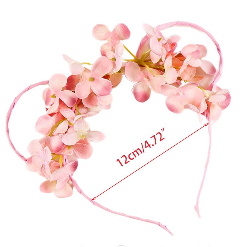 Băng Đô Tai Gấu Đính Hoa Nhân Tạo Dễ Thương Dành Cho Bé Gái