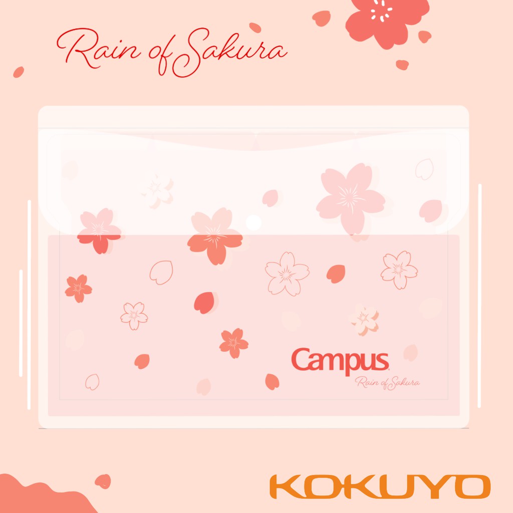 Túi Đựng Tài Liệu 5 Ngăn Campus Series Rain Of Sakura A4