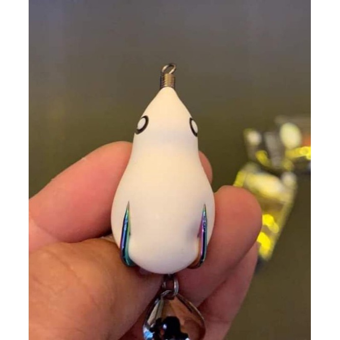 Nhai hơi Ngọc trinh T1 mini 4cm, mồi câu cá lóc