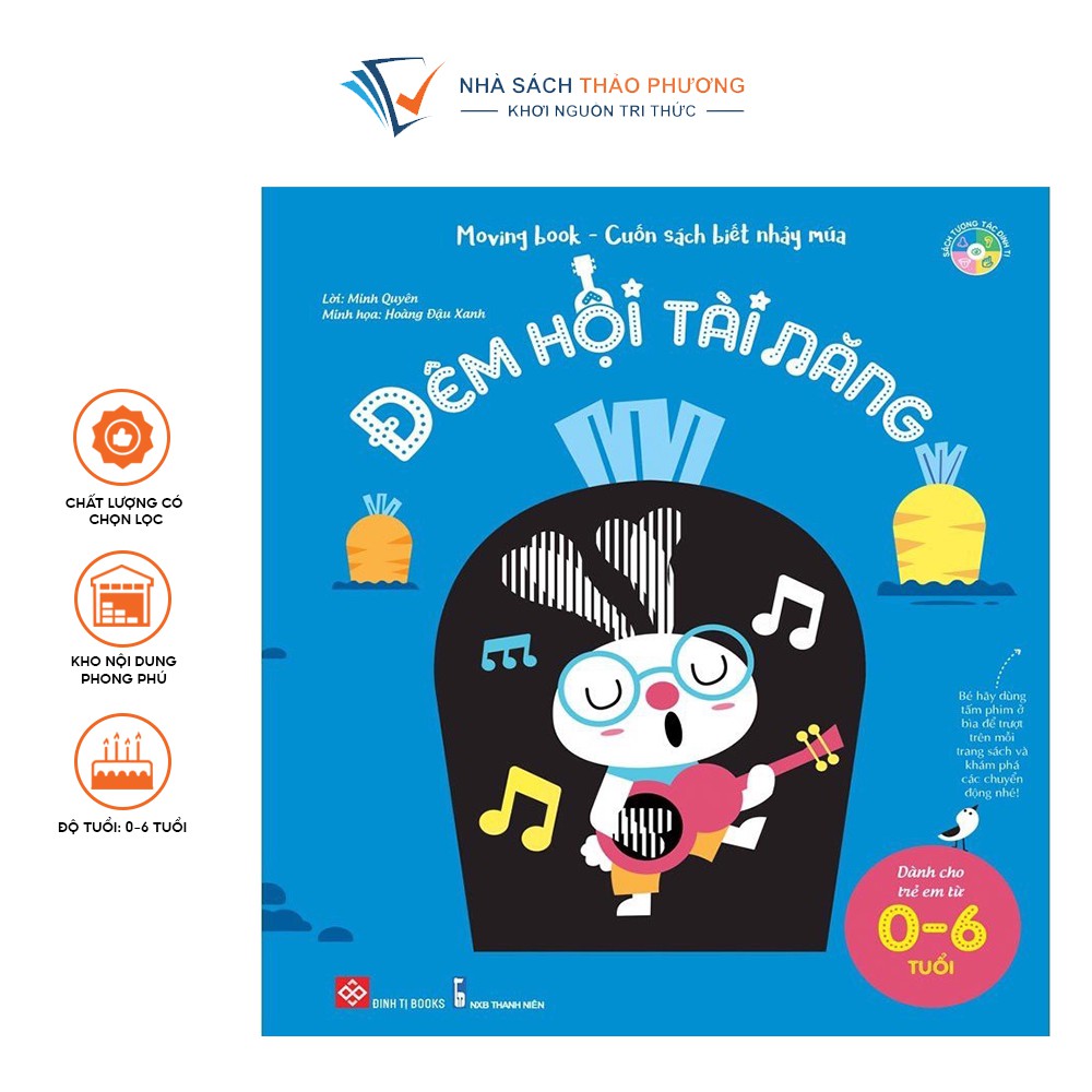 Sách - Moving book Cuốn sách biết nhảy múa tương tác độc đáo nhiều chủ đề cho bé