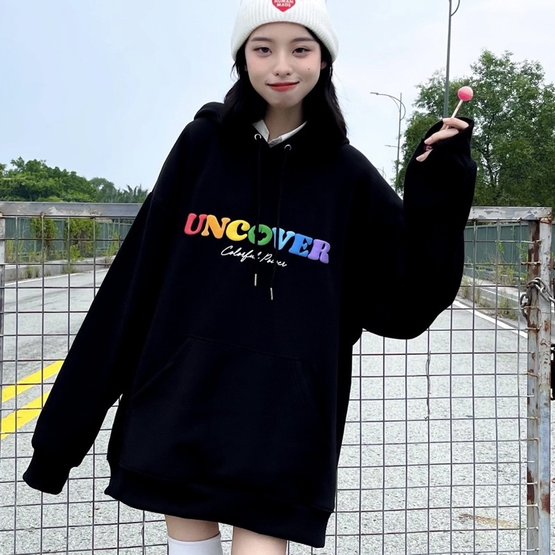 Áo Hoodie Uncover Basic V2 ( Đen)