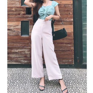 Quần Cullote vải lưng cao bảng to đi dạo , đi làm Edso76831