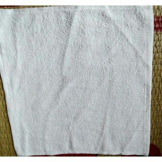 Set 10 khăn vuông màu trắng khổ to 30x30 - 28x32