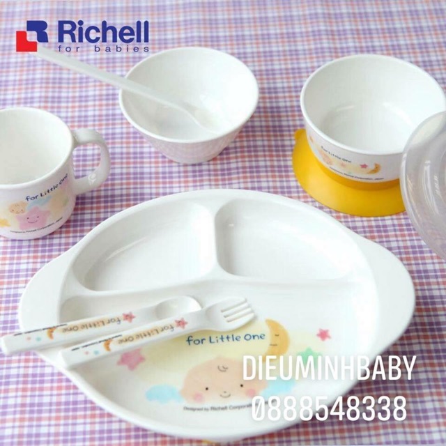 Richell - Bộ ăn dặm 9 món LO Richell Nhật bản