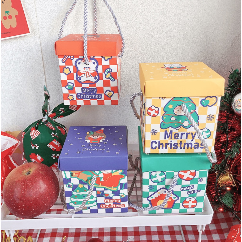 Trang trí Giáng Sinh-Hộp quà xếp Noel