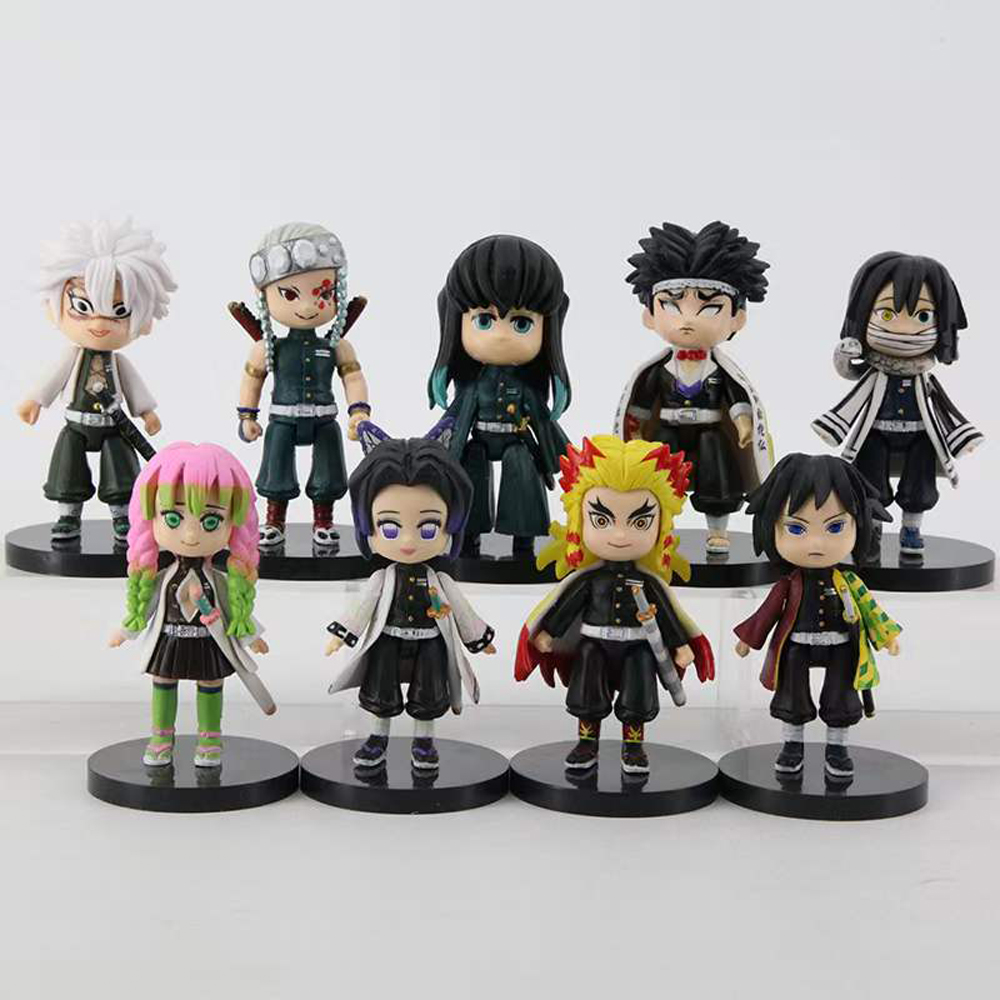 Set 9 Mô Hình Nhân Vật Phim Anime Shinobu Bằng Pvc