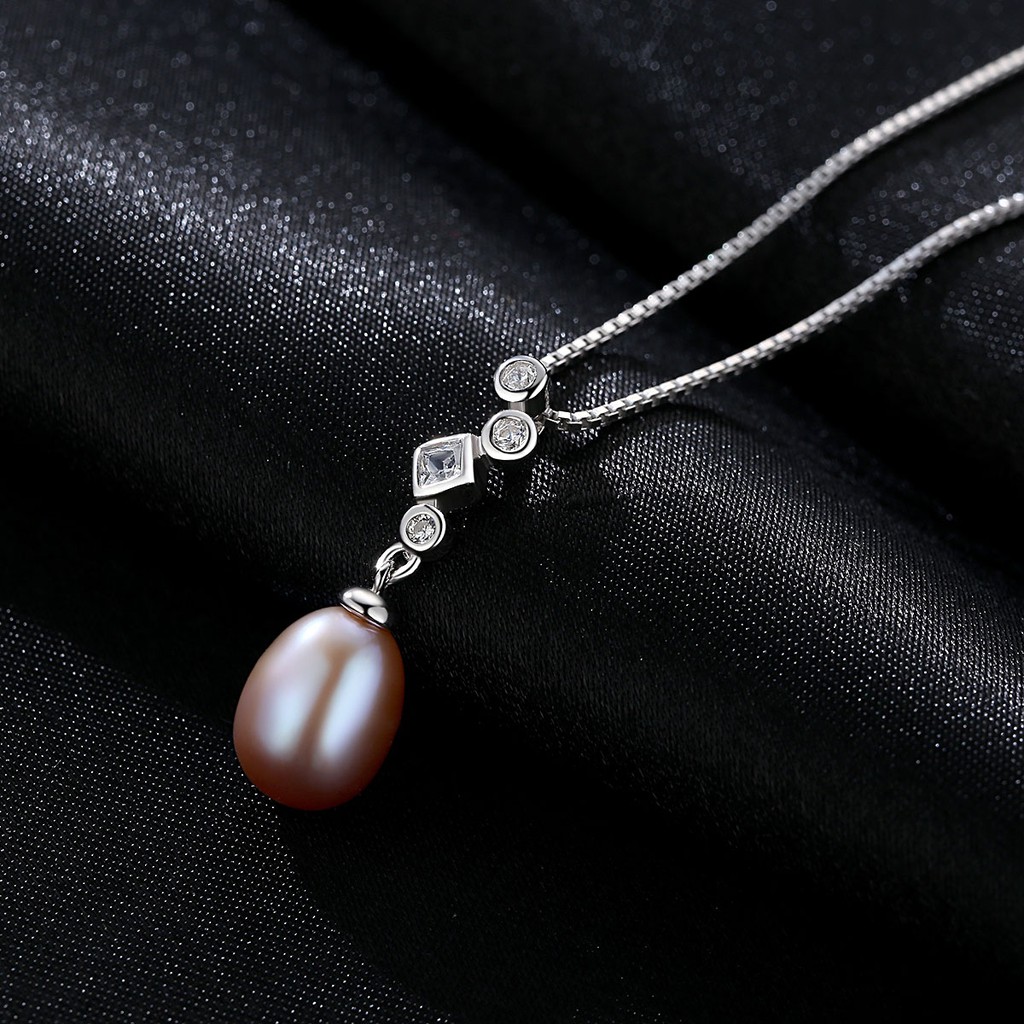 Dây Chuyền Bạc Nữ Thời Trang, Hạt Ngọc Trai Thiên Nhiên Nuôi Ngọt Ngào Dành Cho Nữ DB2349 - Bảo Ngọc Jewelry