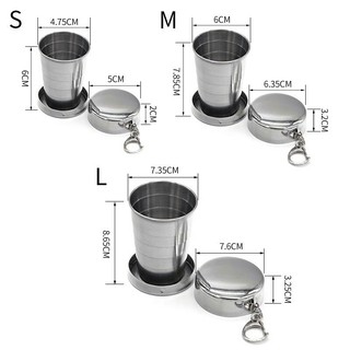 Cốc Xếp Du Lịch Inox dung tích 250ml