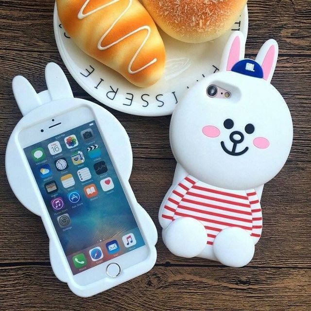 Ốp lưng Dẻo thú nổi - Doremon - Cu Shin - Gấu Brown - Pikachu - Thỏ Cony