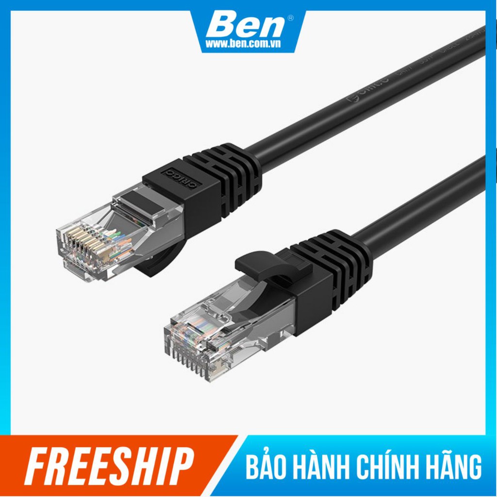 [Mã ELFLASH5 giảm 20K đơn 50K] Cáp Mạng Bấm Sẵn CAT 6 PUG-C6 Dây Tròn dài 2m/3m/5m/10m/20m/30m Chính Hãng Orico PUG-C6