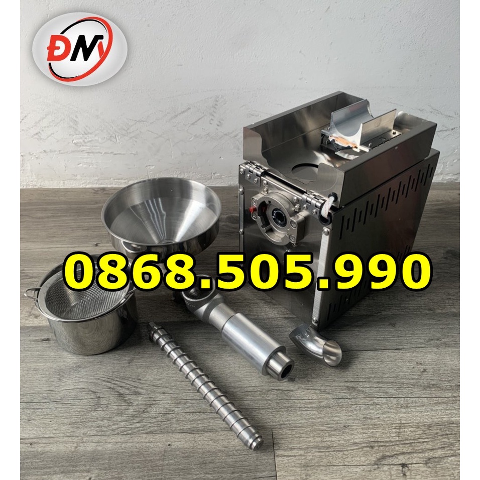 Máy ép dầu thực vật gia đình, ép dầu lạc, ép dầu mè, ép dầu dừa
