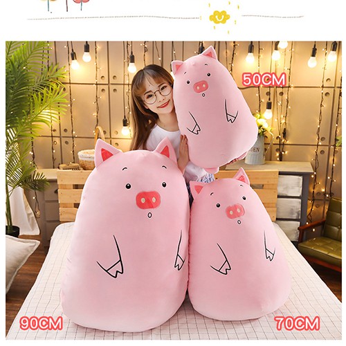 Gấu Bông 𝐗𝐀̉ 𝐊𝐇𝐎 𝐆𝐈𝐀́ 𝐕𝐎̂́𝐍 Gối Ôm Ovan Siêu Xinh 50 cm