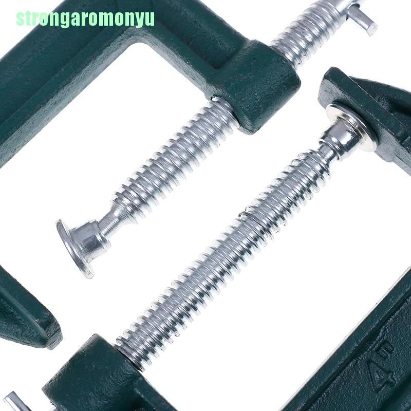 [onyu] Kẹp Sắt Kẹp Chữ g Điều Chỉnh Được Màu Xanh Lá Cây Dùng Cho Làm Gỗ / Kim Loại