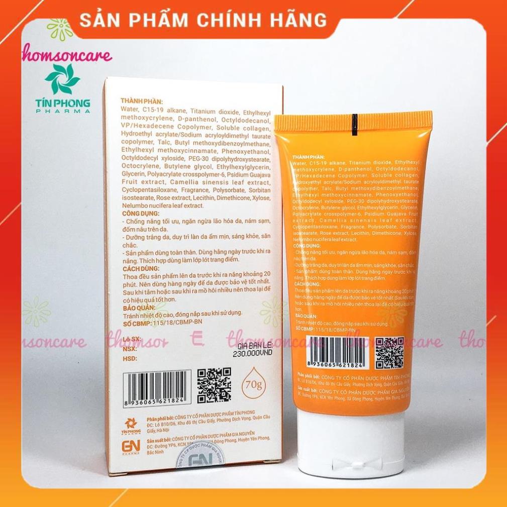 Kem chống nắng Esunvy SPF 50+ từ thảo dược, cho da mặt và toàn thân, làm kem nền trước trang điểm