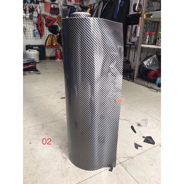 Dacel carbon vân bóng , nhám làm đẹp chống xước cho xe máy , ô tô dài 60cm rộng 1m