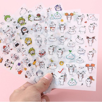 combo 10 sét stick mỗi sét 6 tấm như hình