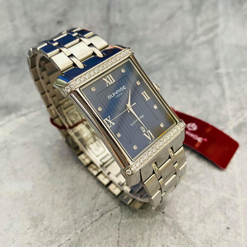 Đồng hồ Sunrise nam chính hãng Nhật bản M1238AA.D.X - kính saphire chống trầy - chốn