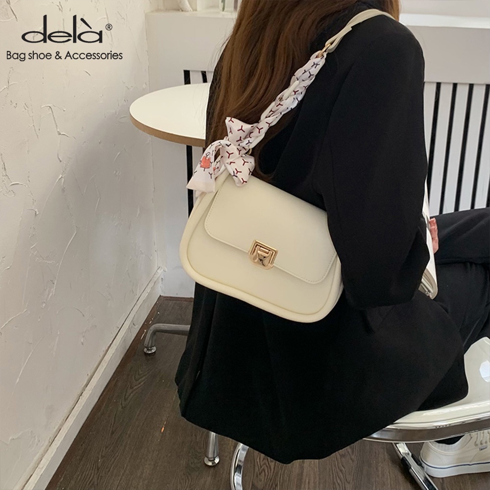 Dela Túi Đeo Vai Hình Vuông Cỡ Nhỏ Phối Dây Đeo Sợi Xích Thời Trang Mùa Hè 2022 Cho Nữ