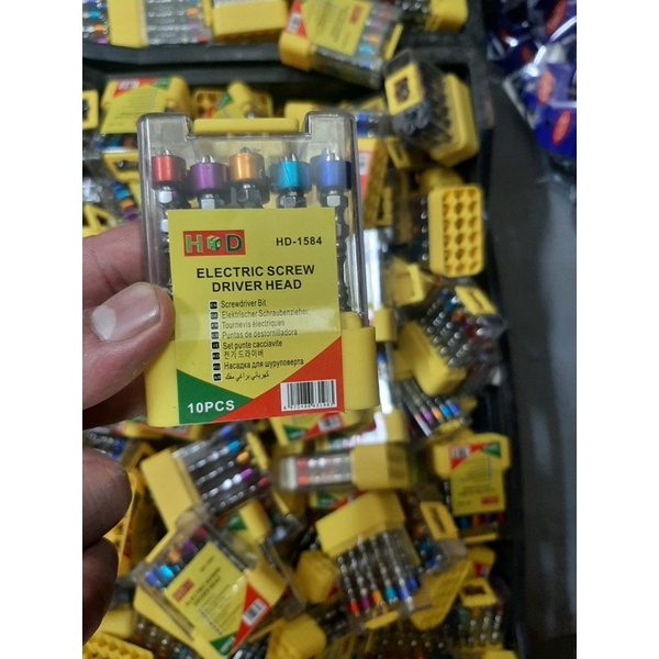 Hộp 10 Mũi Bắt Vít Có Nam Châm Trợ Lực Siêu Hút HD