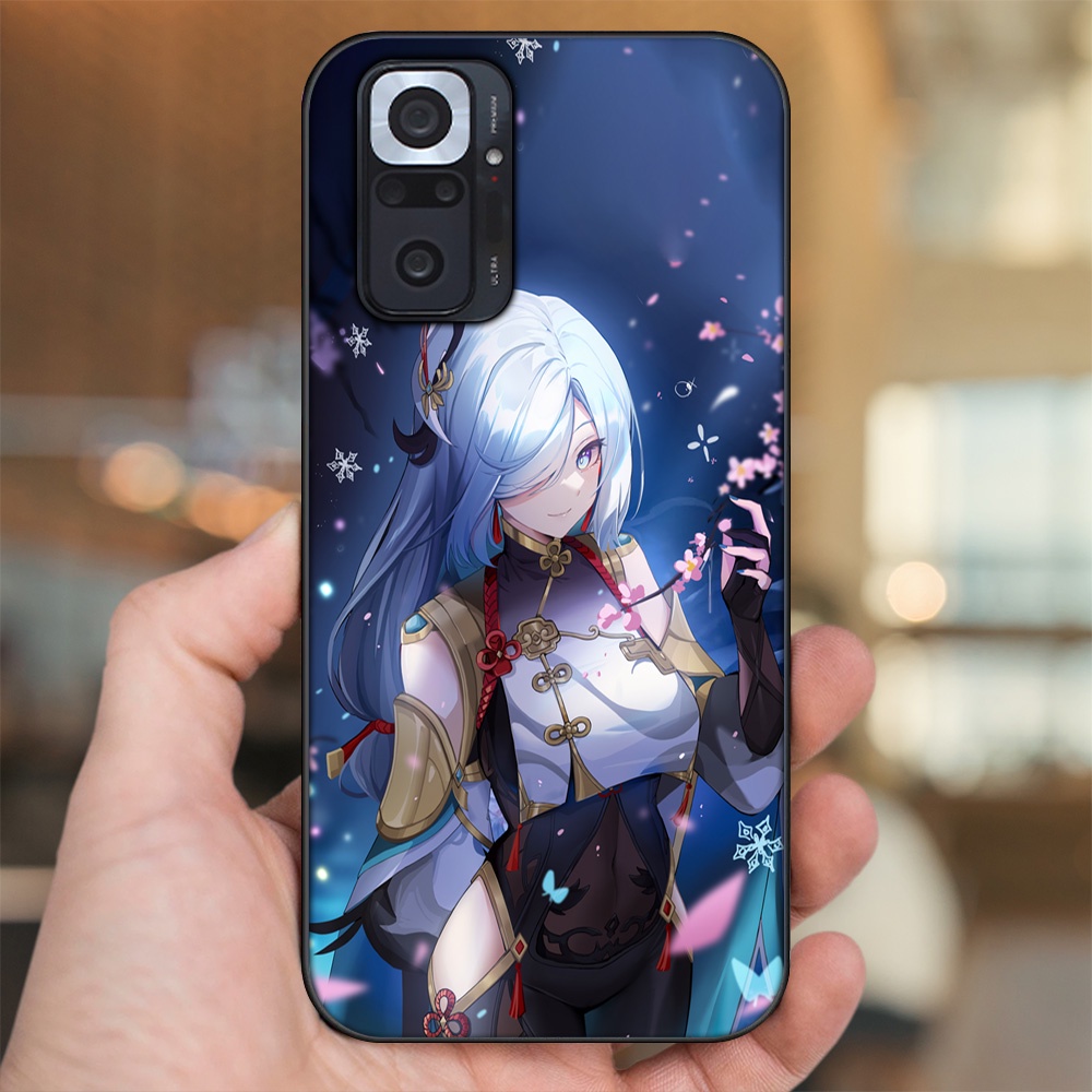 Ốp lưng Xiaomi Redmi Note 10 Pro viền đen in hình Shenhe Genshin Impact