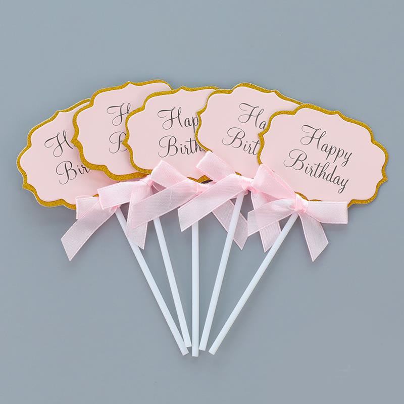 [SIÊU RẺ❤️] – Que cắm HPBD (set 5 que) - Trang trí bánh sinh nhật bánh kem