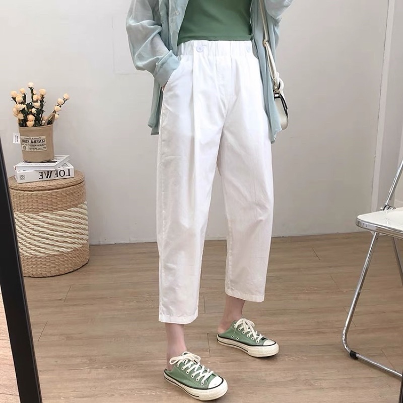 Quần baggy kaki _ quần tây đen form công sở, có bigsize 82 cân